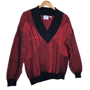 Vintage V-Neck Jamie Bond Bishop Sleeve Sweater